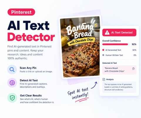 Pinterest AI Text Detector by Pintrendo