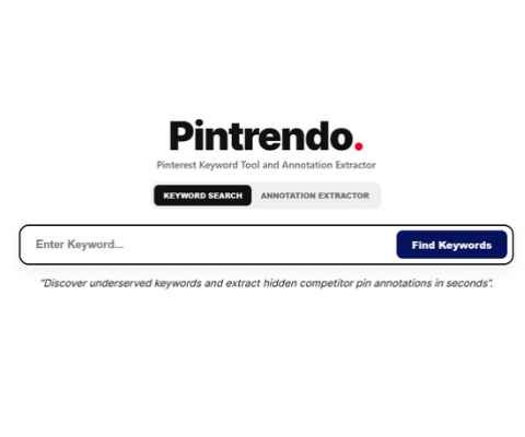 Pinterest Keyword Tool by Pintrendo