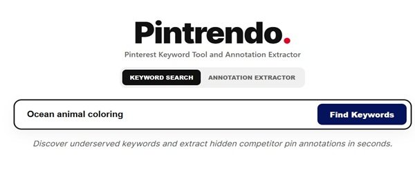 Step 3 - Expand with Long-Tail Pinterest Keywords Using Pintrendo Keyword Tool