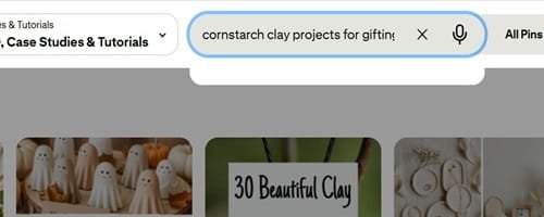 cornstarch clay projects for gifting - Search query has no demand as per pinterest