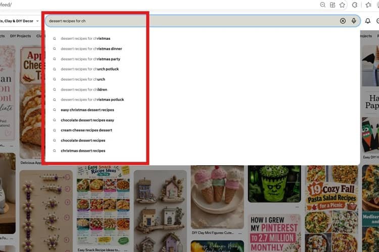dessert search query on Pinterest